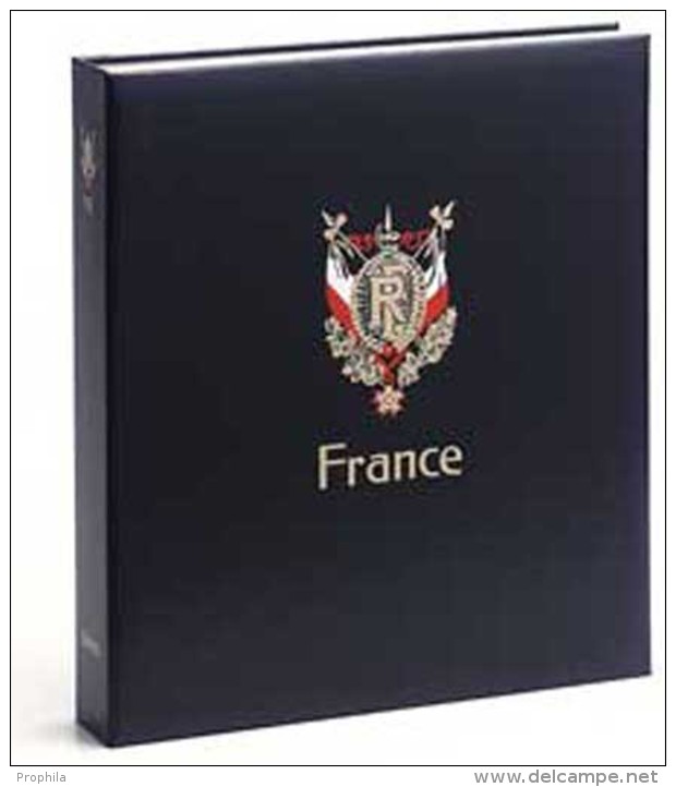 DAVO 3741 Luxus Binder Briefmarkenalbum Frankreich I - Large Format, Black Pages