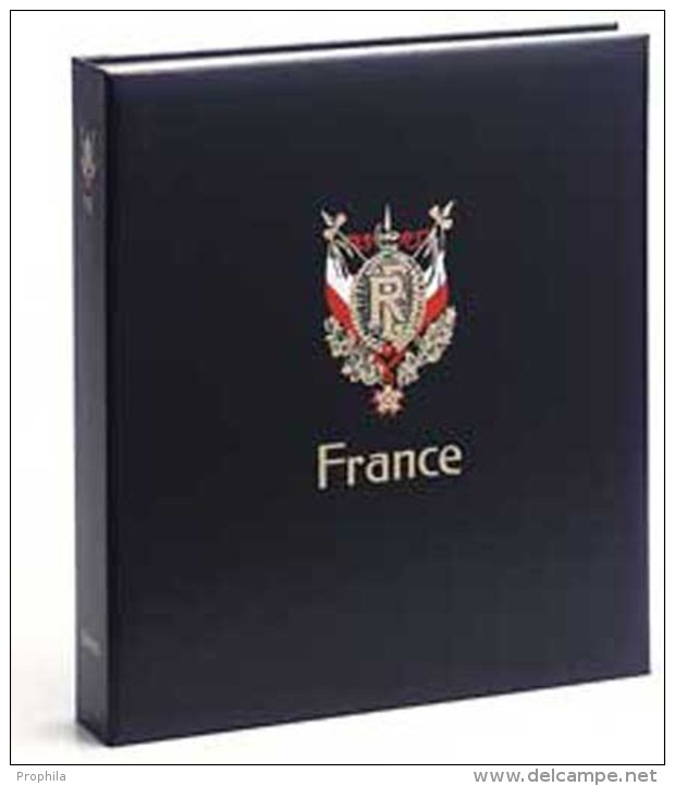 DAVO 3743 Luxus Binder Briefmarkenalbum Frankreich III - Large Format, Black Pages