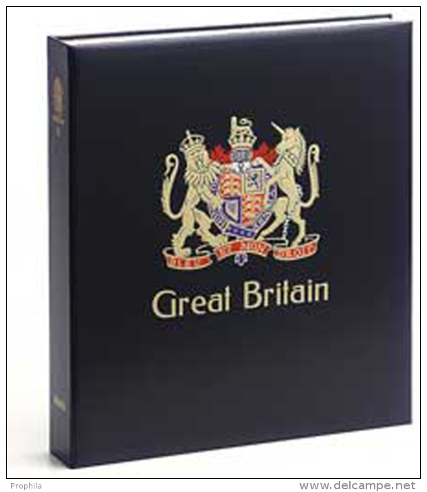 DAVO 4241 Luxus Binder Briefmarkenalbum Großbritannien I - Large Format, Black Pages