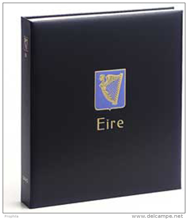 DAVO 5741 Luxus Binder Briefmarkenalbum Irland I - Large Format, Black Pages