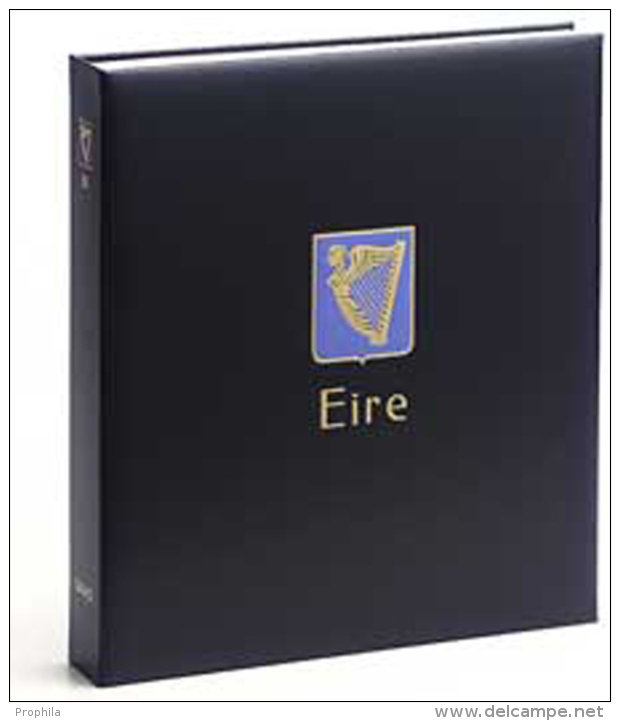 DAVO 5743 Luxus Binder Briefmarkenalbum Irland III - Large Format, Black Pages