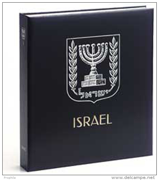 DAVO 5943 Luxus Binder Briefmarkenalbum Israel III - Large Format, Black Pages