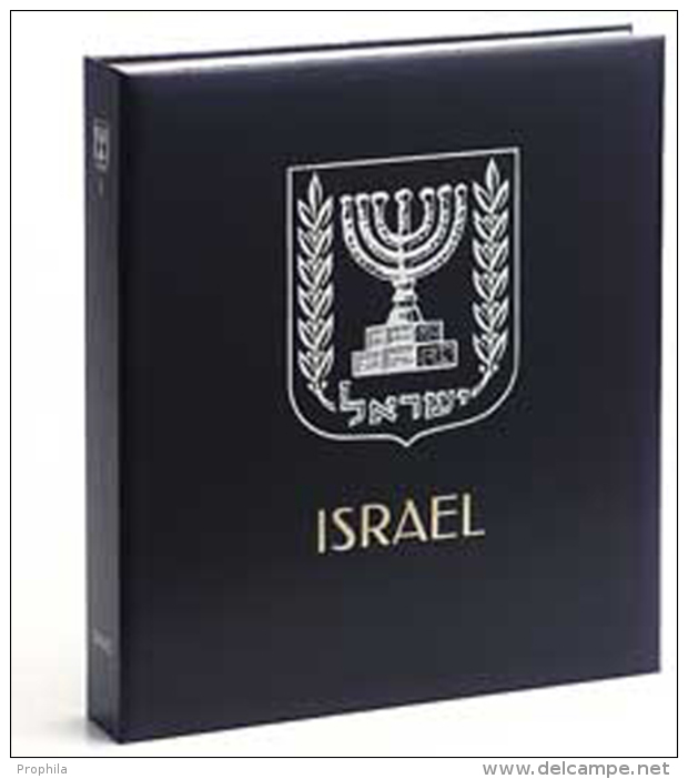 DAVO 5945 Luxus Binder Briefmarkenalbum Israel V - Formato Grande, Sfondo Nero