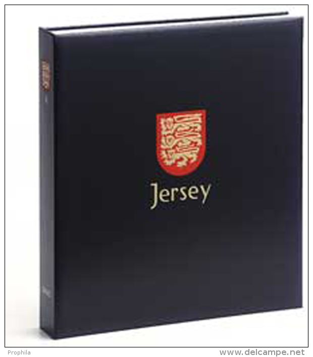 DAVO 4542 Luxus Binder Briefmarkenalbum Jersey II - Grand Format, Fond Noir