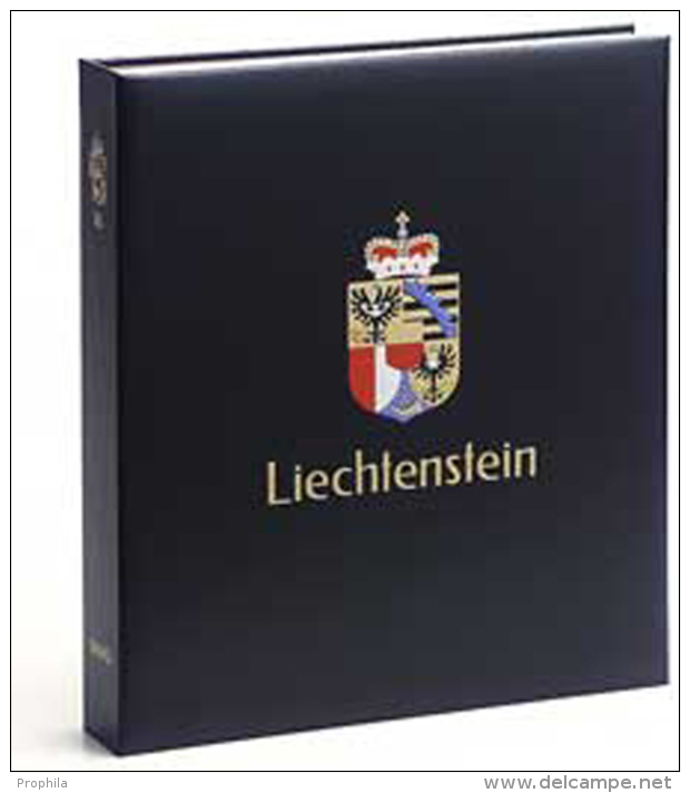 DAVO 6441 Luxus Binder Briefmarkenalbum Liechtenstein I - Large Format, Black Pages