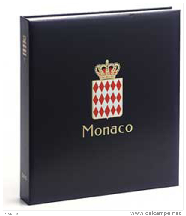 DAVO 6744 Luxus Binder Briefmarkenalbum Monaco IV - Grand Format, Fond Noir