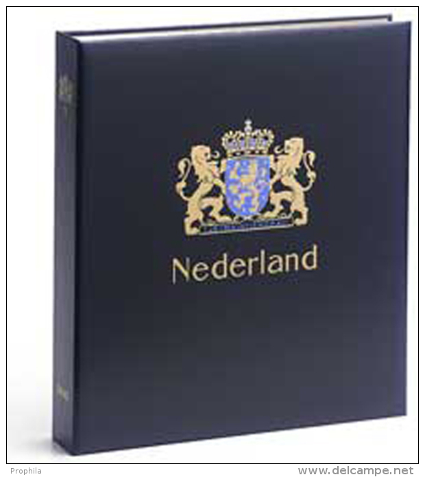 DAVO 442 Luxus Binder Briefmarkenalbum Niederlande V Seiten II - Large Format, Black Pages