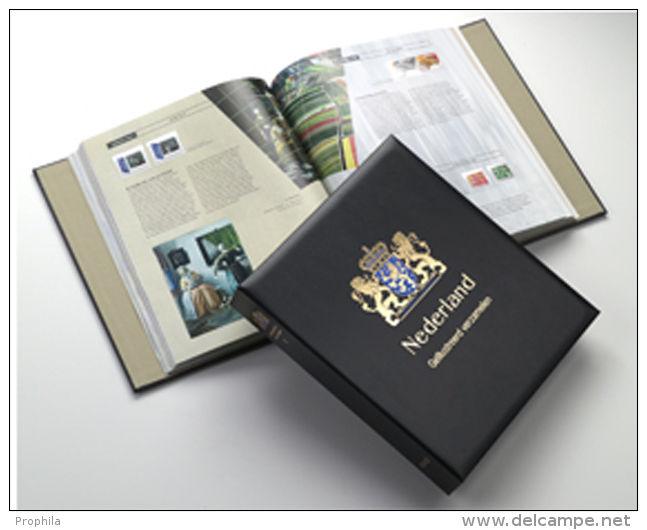 DAVO 943 Luxus Binder Briefmarkenalbum Niederlande Collect Illlustrated III - Grand Format, Fond Noir