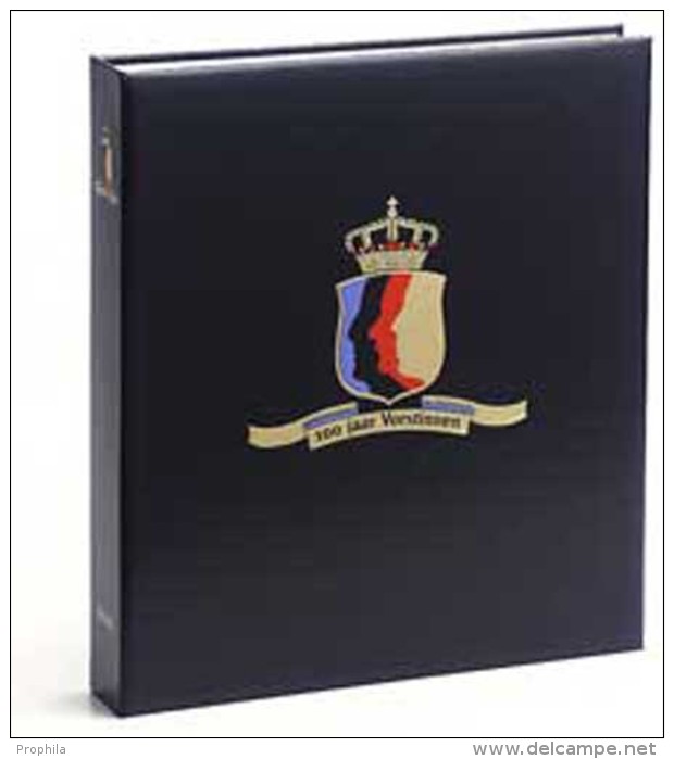 DAVO 140 Luxus Binder Briefmarkenalbum 100 Jahre Queens - Formato Grande, Fondo Negro