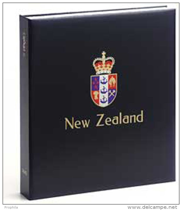DAVO 6945 Luxus Binder Briefmarkenalbum Neuseeland V - Large Format, Black Pages