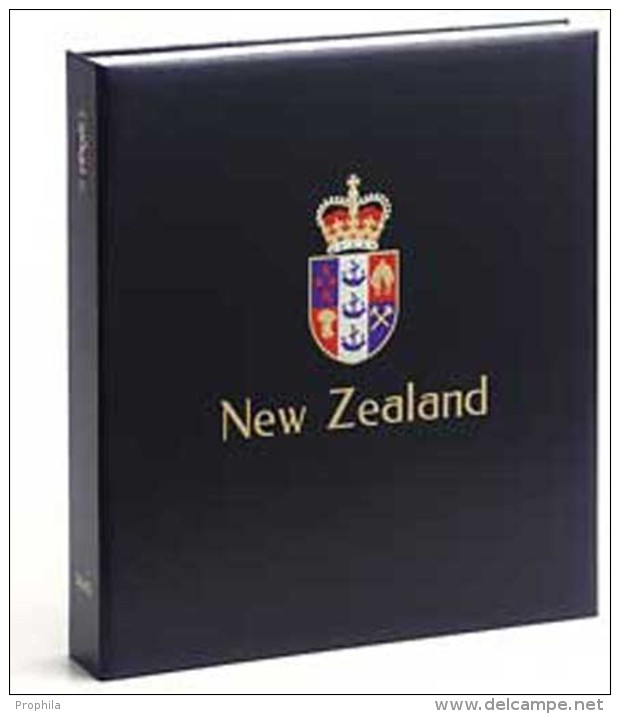 DAVO 16981 Luxus Binder Briefmarkenalbum Neuseeland VI - Large Format, Black Pages