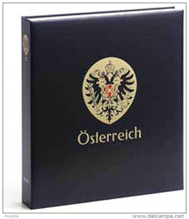 DAVO 7243 Luxus Binder Briefmarkenalbum Österreich III - Large Format, Black Pages