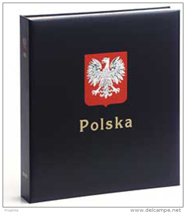 DAVO 7441 Luxus Binder Briefmarkenalbum Polen I - Formato Grande, Fondo Negro