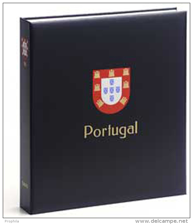 DAVO 7542 Luxus Binder Briefmarkenalbum Portugal II - Grand Format, Fond Noir