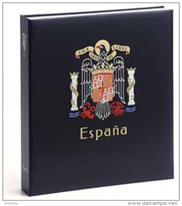 DAVO 7942 Luxus Binder Briefmarkenalbum Spanien II - Formato Grande, Sfondo Nero