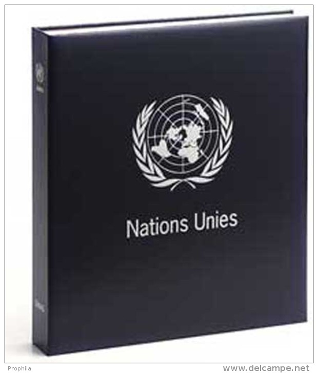 DAVO 8240 Luxus Binder Briefmarkenalbum Vereinten Nationen (keine Zahl) - Grand Format, Fond Noir