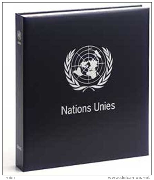 DAVO 8243 Luxus Binder Briefmarkenalbum Vereinten Nationen III - Grand Format, Fond Noir