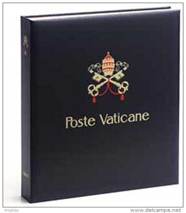 DAVO 8842 Luxus Binder Briefmarkenalbum Vatikan II - Formato Grande, Sfondo Nero