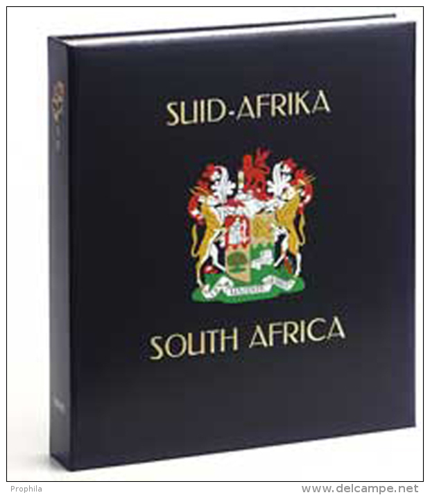 DAVO 9241 Luxus Binder Briefmarkenalbum Südafrika Rep. I - Formato Grande, Sfondo Nero