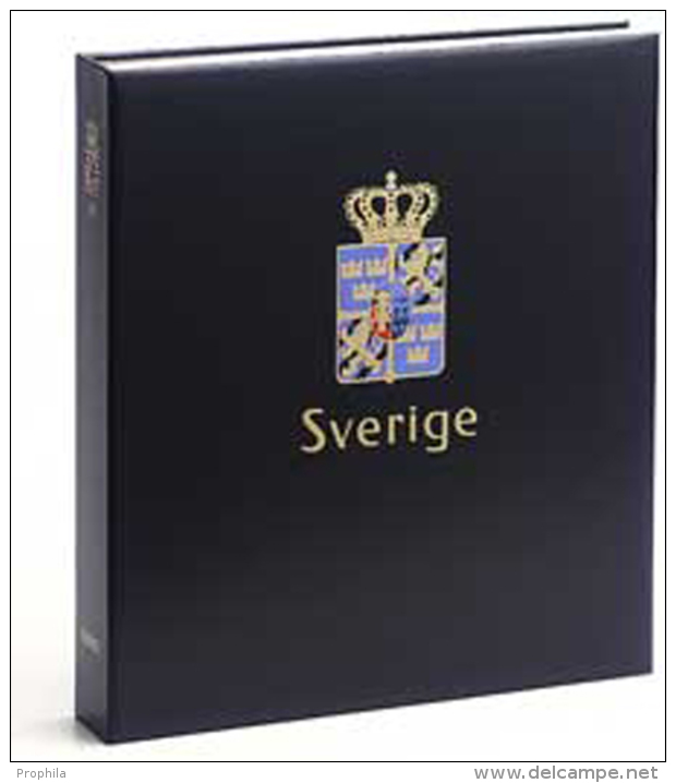 DAVO 9641 Luxus Binder Briefmarkenalbum Schweden I - Grand Format, Fond Noir