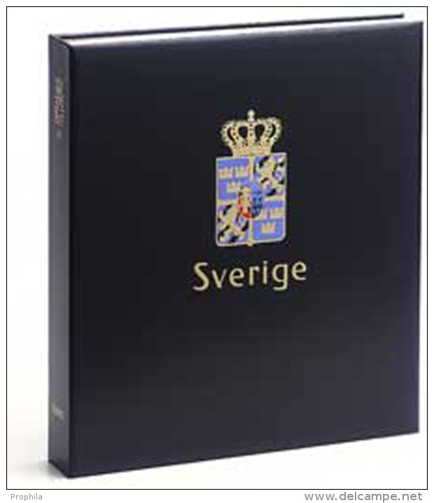 DAVO 9641 Luxus Binder Briefmarkenalbum Schweden I - Formato Grande, Sfondo Nero