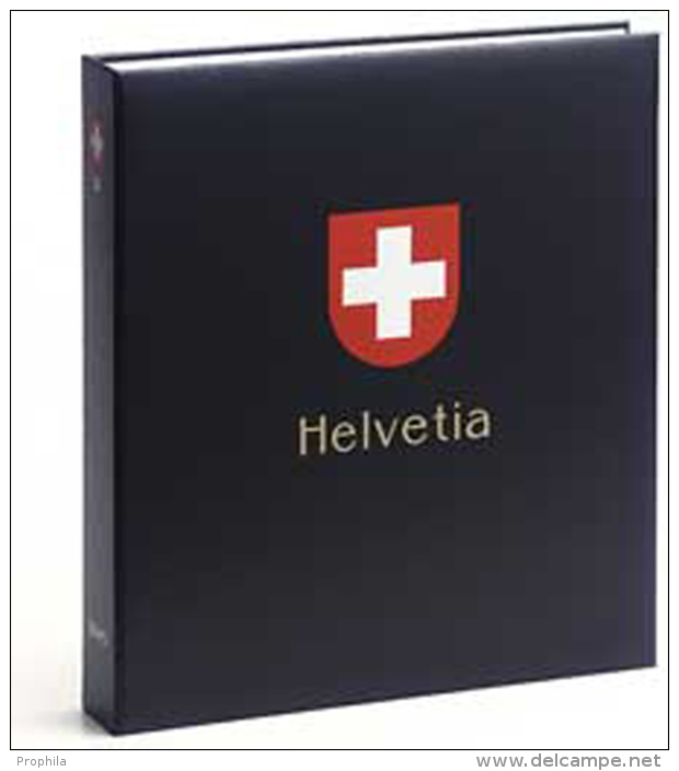 DAVO 9743 Luxus Binder Briefmarkenalbum Schweiz III - Large Format, Black Pages