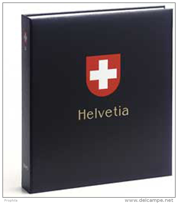 DAVO 9744 Luxus Binder Briefmarkenalbum Schweiz IV - Formato Grande, Sfondo Nero