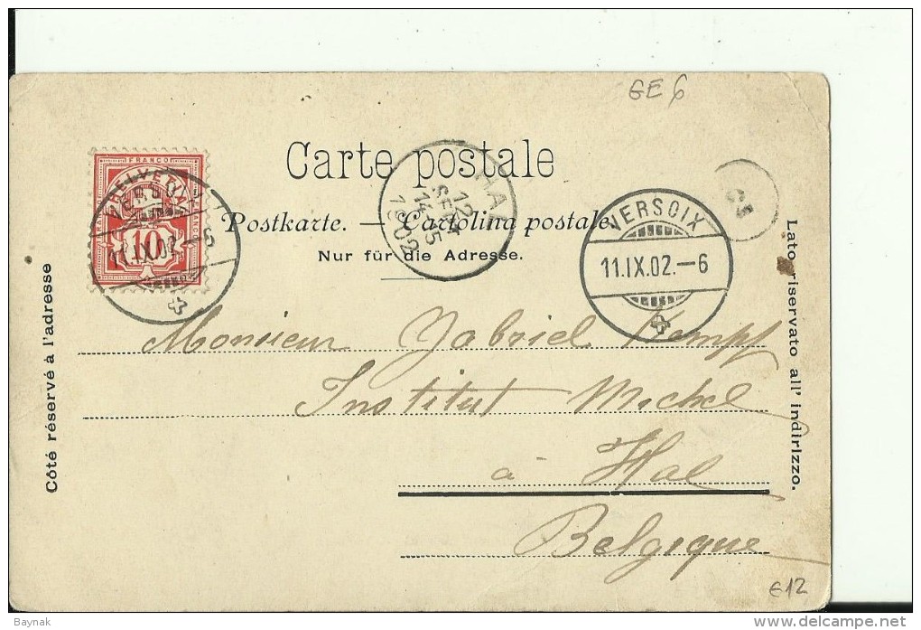 GE6   --  PORT CHOISEUL  --  VERSOIX  --   1902 - Versoix