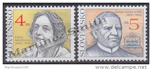 Slovakia - Slovaquie 2000 Yvert 314-15 Famous People - MNH - Nuevos