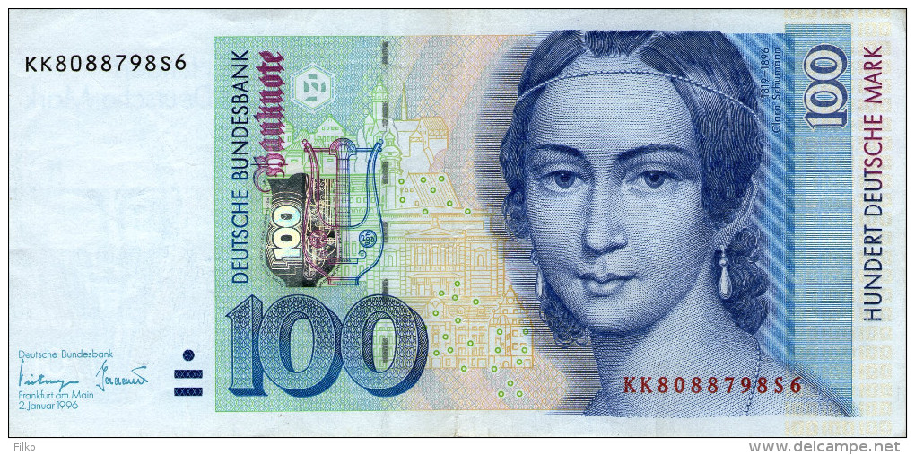 Germany,1996,100 DM, Serie:KK/S, As Scan! - 100 Deutsche Mark