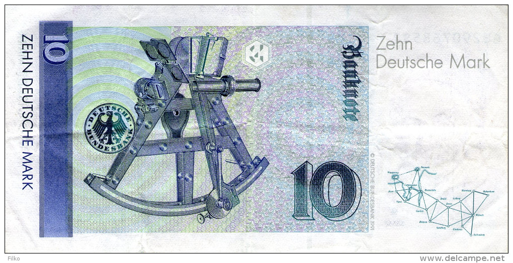 Germany,1999,10 DM, Serie:GU/S, As Scan! - 10 DM