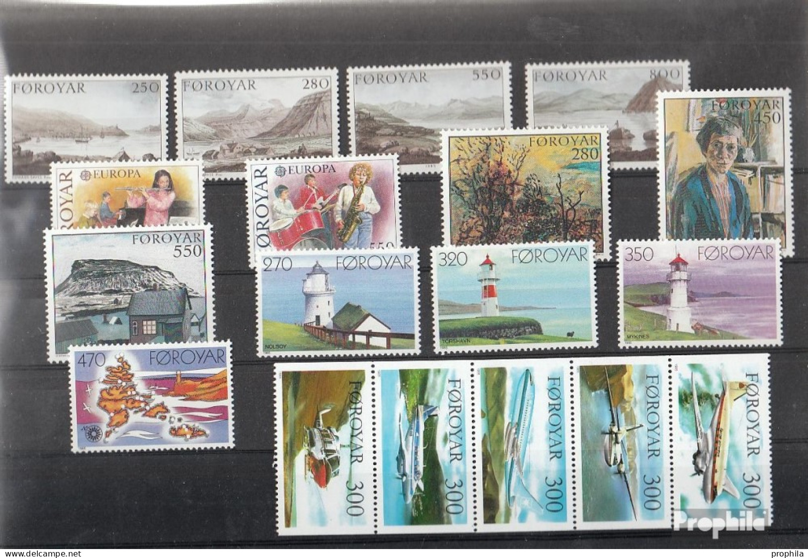 Dänemark - Färöer 1985 Postfrisch Kompletter Jahrgang In Sauberer Erhaltung - Années Complètes