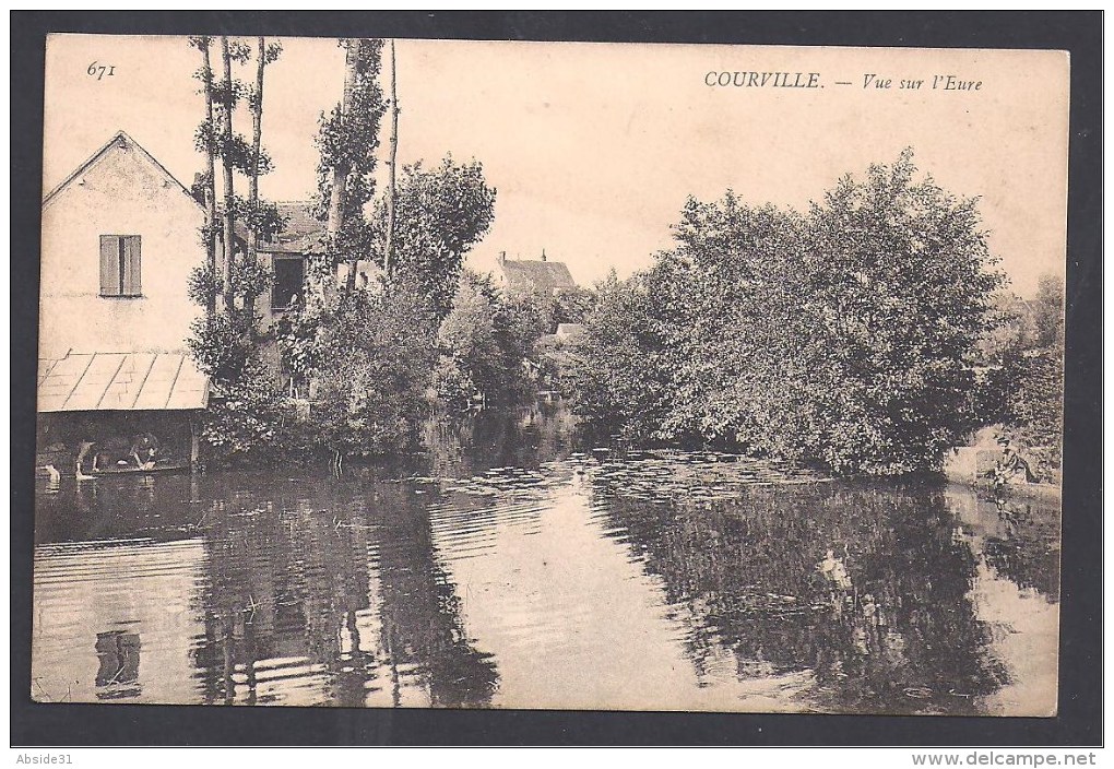 COURVILLE - Vue Sur L'Eure - Courville