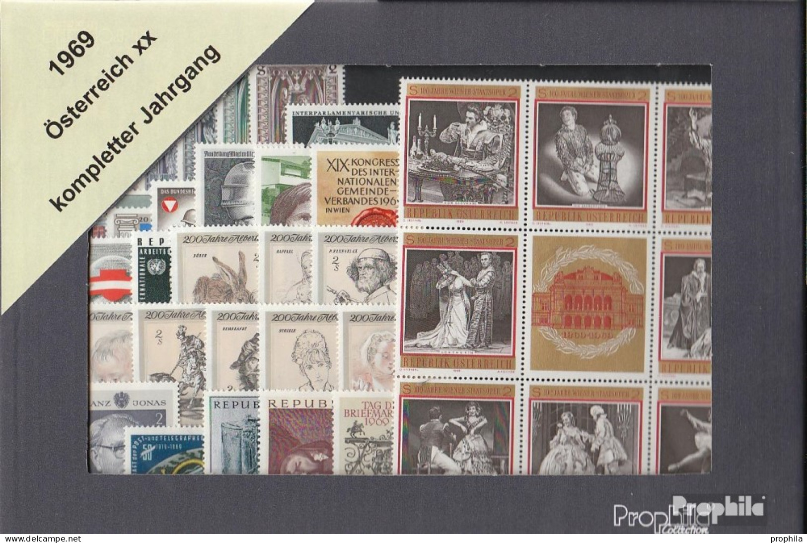 Österreich 1969 Postfrisch Kompletter Jahrgang In Sauberer Erhaltung - Ganze Jahrgänge