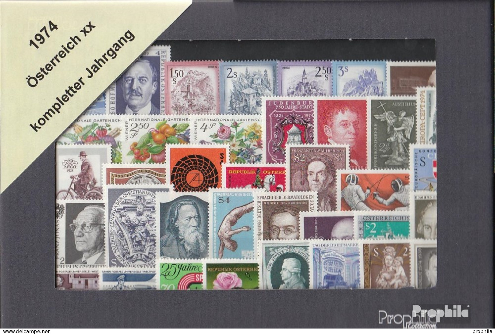 Österreich 1974 Postfrisch Kompletter Jahrgang In Sauberer Erhaltung - Ganze Jahrgänge