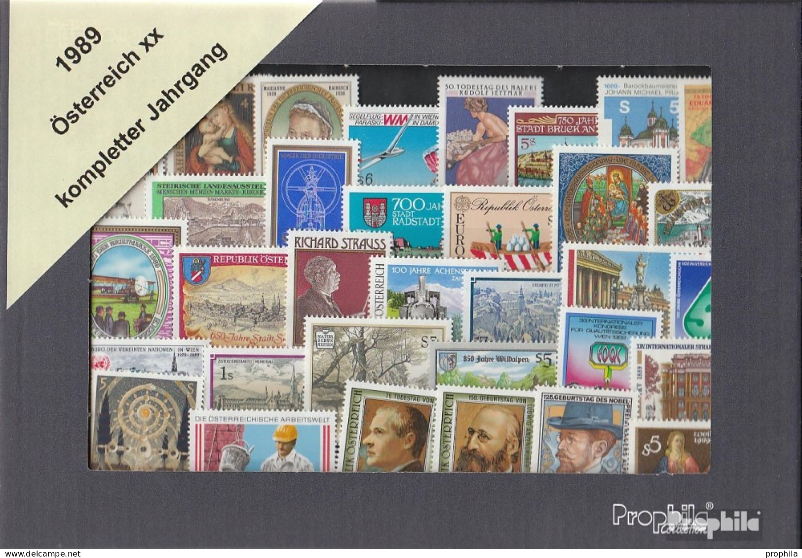 Österreich 1989 Postfrisch Kompletter Jahrgang In Sauberer Erhaltung - Ganze Jahrgänge