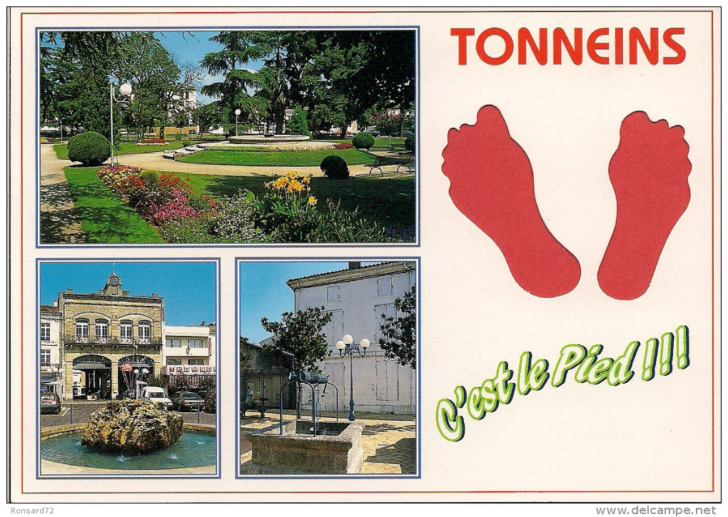 47 -  Carte à Trou, TONNEINS - Tonneins