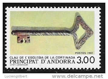 ANDORRE  -  TIMBRE  N° 365    -  CLE D'EGLISE  -     NEUF- 1987 - Unused Stamps