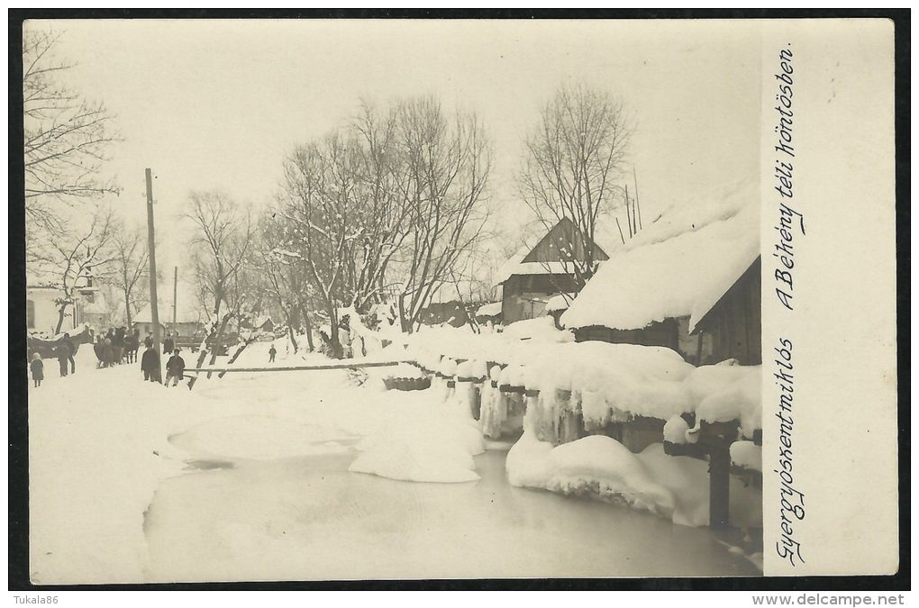 ROMANIA HUNGARY Gyergyoszentmiklos,Gheorgheni -frozen Bekeny Creek,photo Pc - Romania