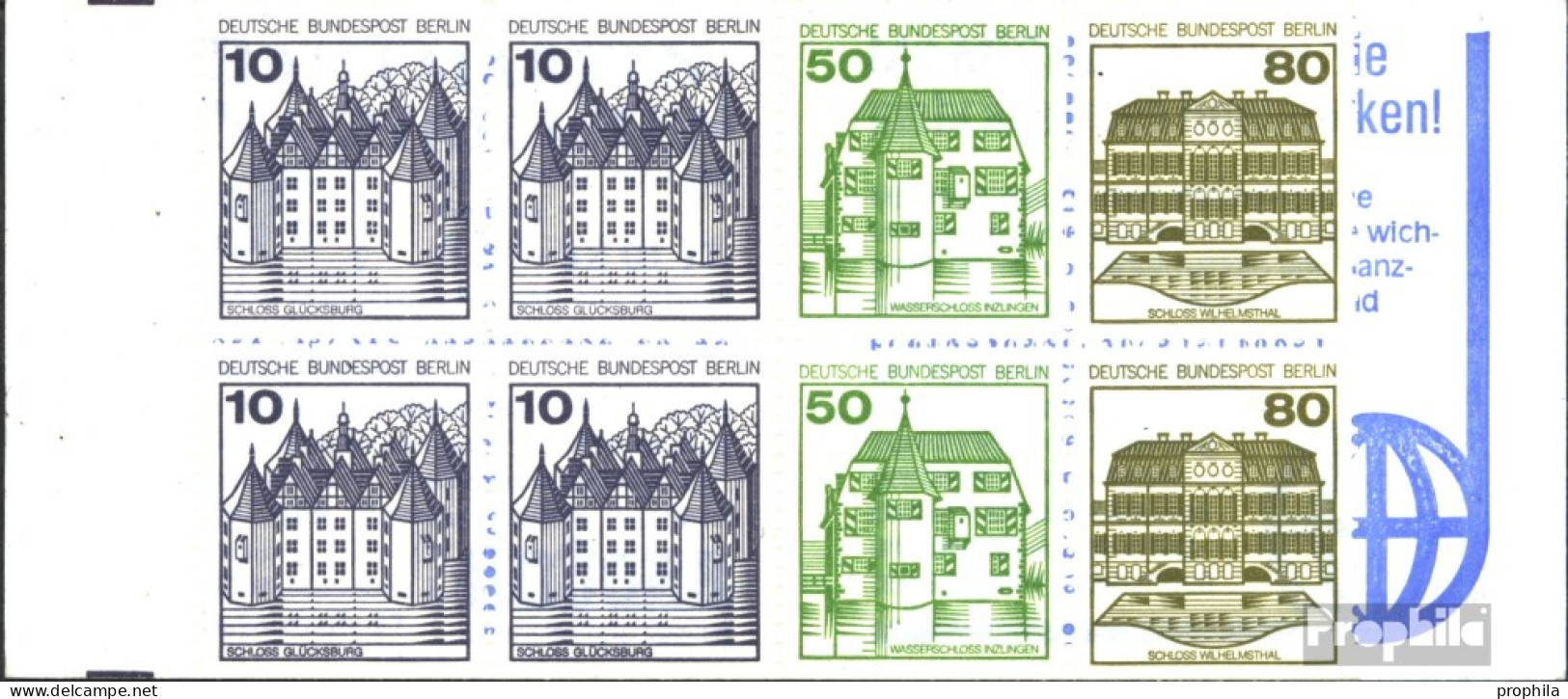 Berlin (West) MH13b MZ Mit Zählbalken (kompl.Ausg.) Postfrisch 1982 Burgen Und Schlösser - Markenheftchen