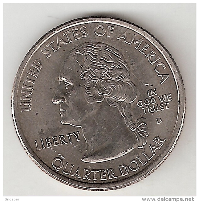 Usa 1/4 Dollar 2000 D Km 308 New Hampsire - 1999-2009: State Quarters