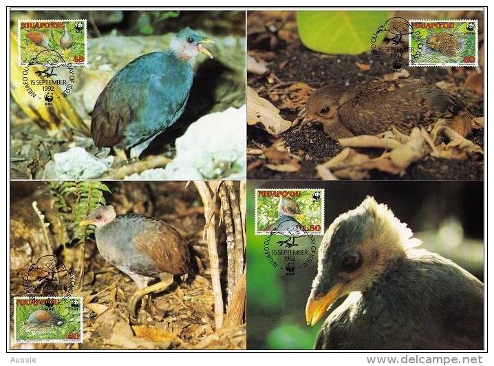 Tonga Niuafo'ou 1992 Yvertn° 175-78 (°) Used CM MK Cote 12,50 Euro Faune Oiseaux Vogels Birds - Tonga (1970-...)