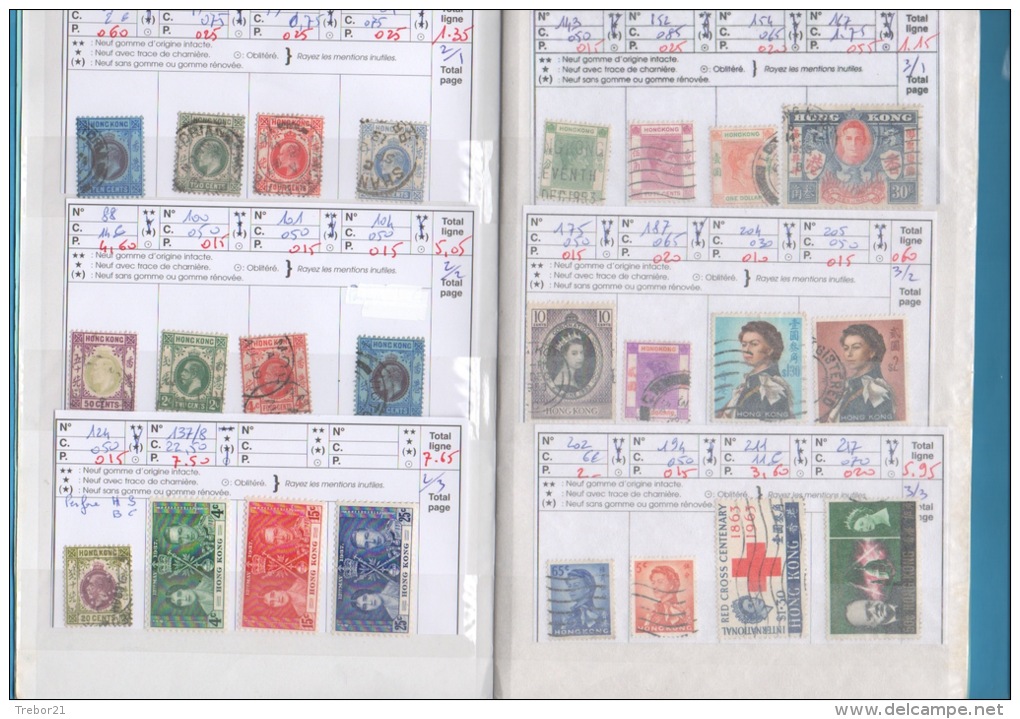 FORMOSE, HONG-KONG, THAILANDE    Cote Yvert :  534,95 €uros - Collections (en Albums)