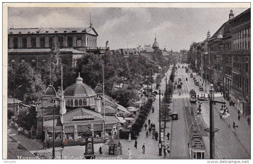 Hannover Café Kröpcke - Georgstrasse (um 1935) - Fallingbostel