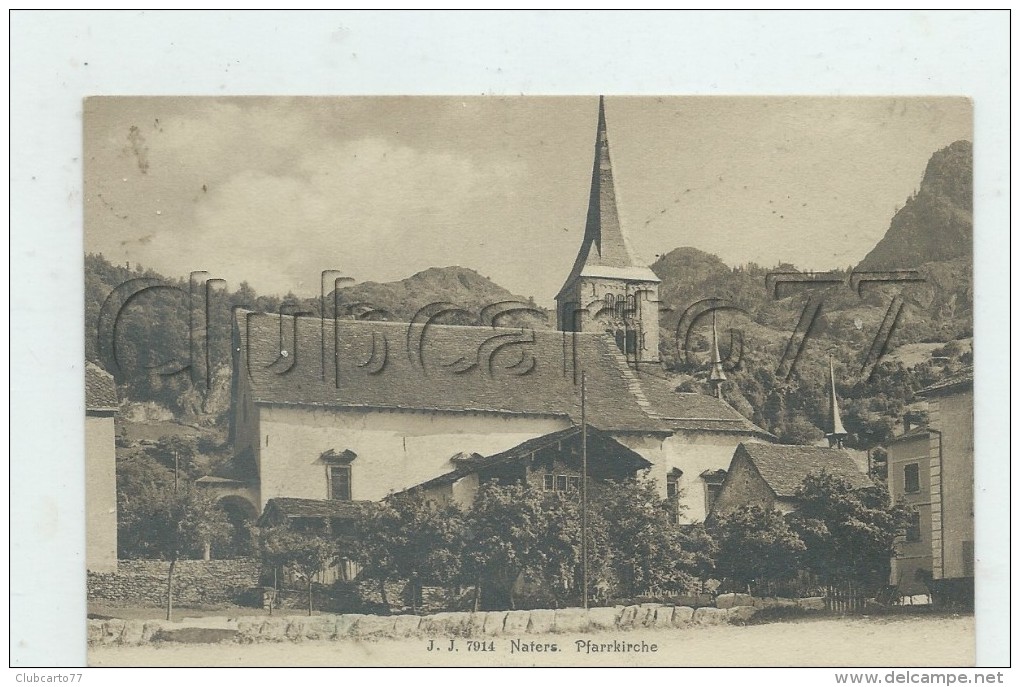 Naters (Suisse, Valais) : Pfarrkirche En 1930 PF - Naters