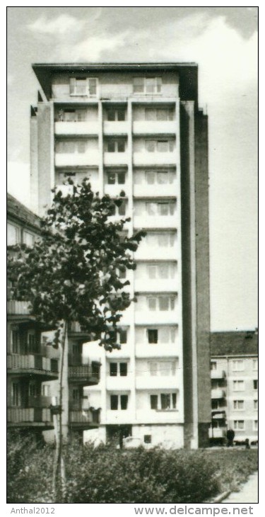 Stralsund Heinrich-Heine-Ring - Balkon Plattenbauten Hochhaus Wohngebiet Sw 1968 - Stralsund