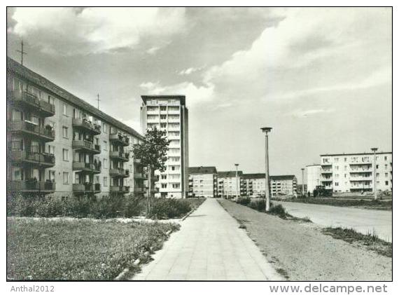 Stralsund Heinrich-Heine-Ring - Balkon Plattenbauten Hochhaus Wohngebiet Sw 1968 - Stralsund
