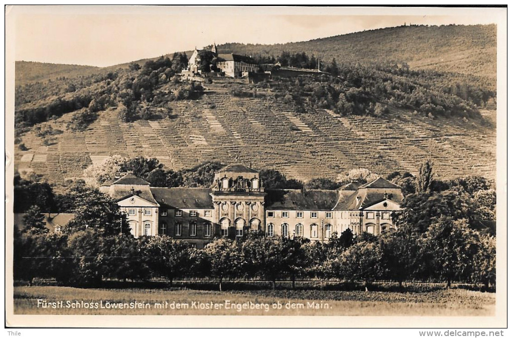 Fürstl. Schloss Löwenstein Mit Dem Kloster Engelberg Ob Dem Main - Miltenberg A. Main