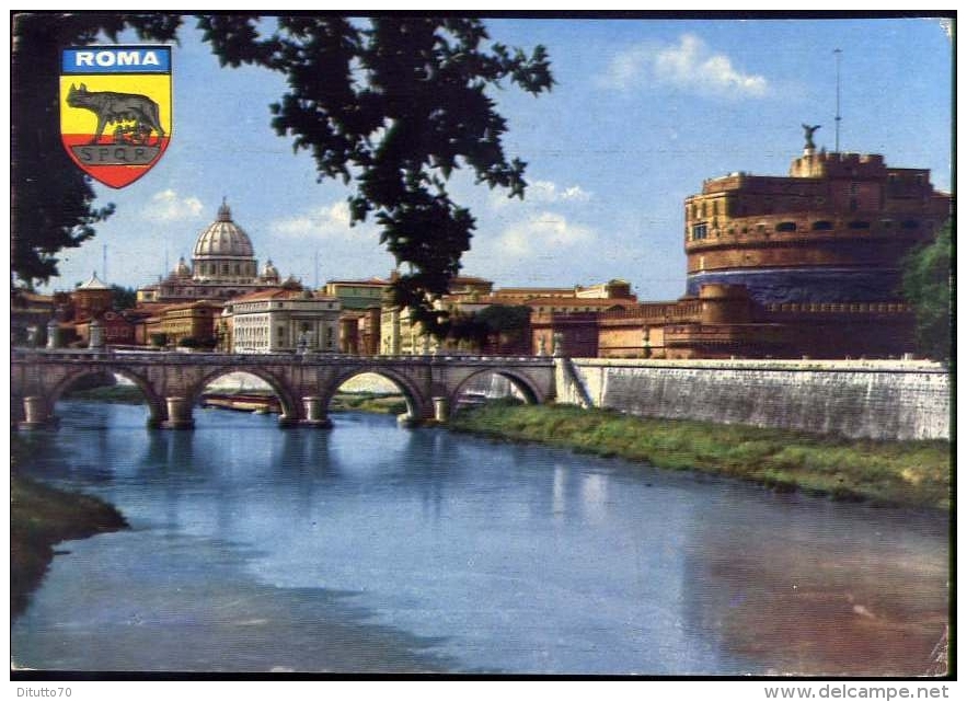 Roma - Ponte E Castel Sant'angelo - 241 - Formato Grande Viaggiata - Bruggen