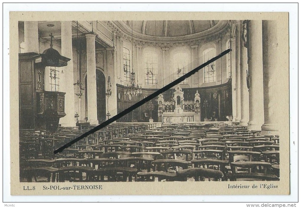 CPA - Saint St Pol Sur Ternoise - Interieur De L'Eglise - Saint Pol Sur Ternoise